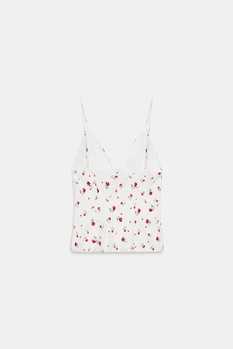 PLEATED STRAP TOP