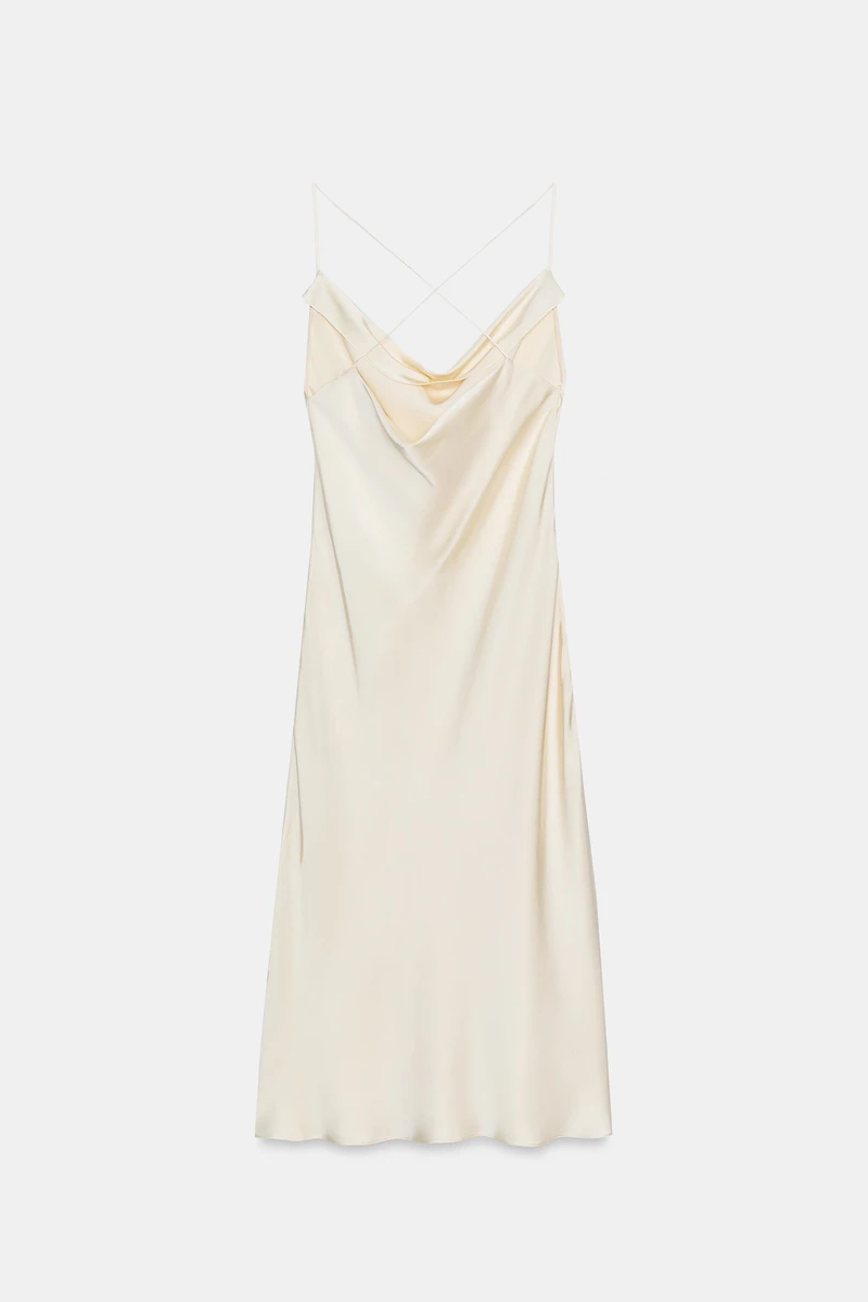 SATIN LINGERIE STYLE DRESS ZW COLLECTION