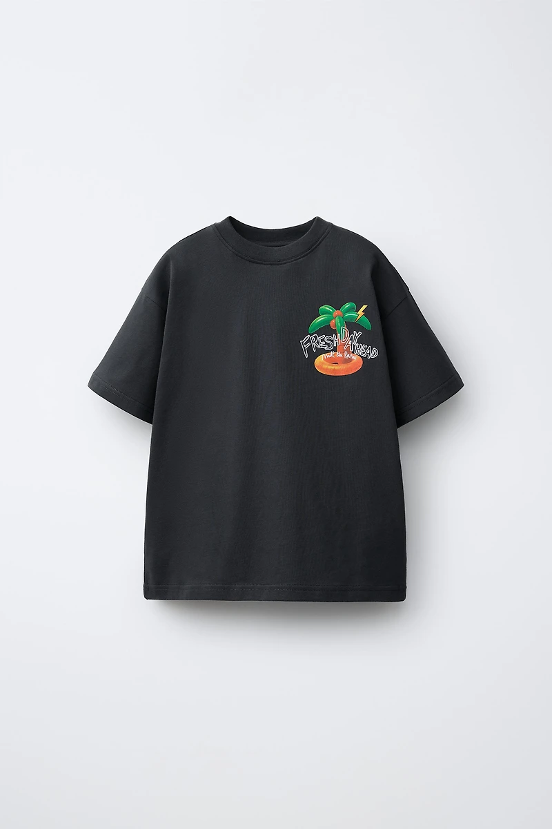 T-SHIRT IMPRIMÉ PALMIER