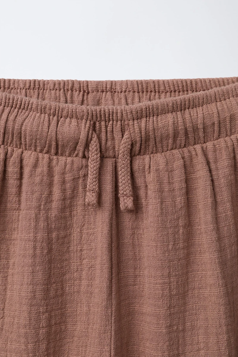 COMBINATION TEXTURE PANTS