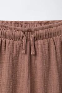 COMBINATION TEXTURE PANTS