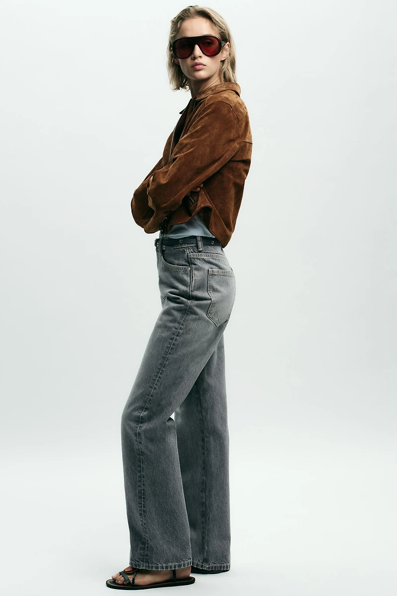 Z1975 HIGH-WAISTED REGULAR FIT JEANS WITH BELT