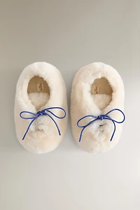 KIDS FAUX FUR SLIPPERS THE ANIMALS OBSERVATORY