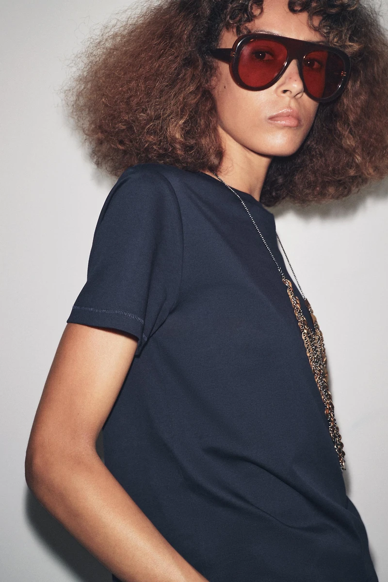 MERCERIZED COTTON T-SHIRT