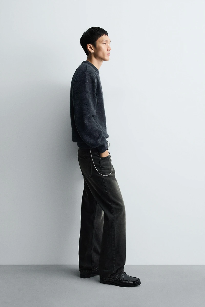 TEXTURED BOXY FIT JUMPER