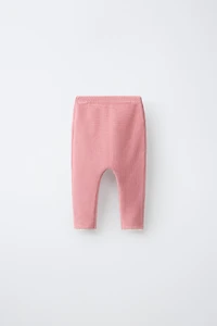 EMBROIDERED FLORAL LACE KNIT PANTS