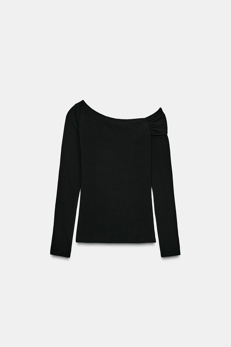 ASYMMETRIC NECK TOP