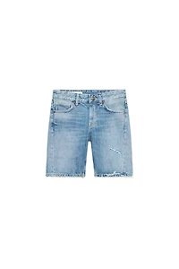 TRF MID-RISE DENIM SHORTS