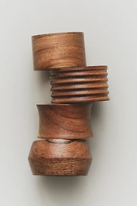 LOT ROND DE SERVIETTE EN BOIS (LOT DE 4)