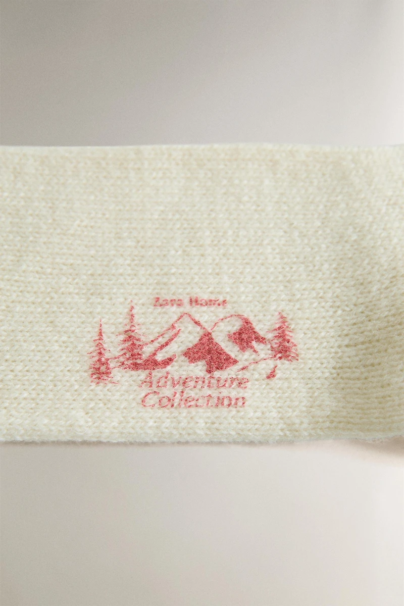 CHAUSSETTES EN LAINE RAYÉES
