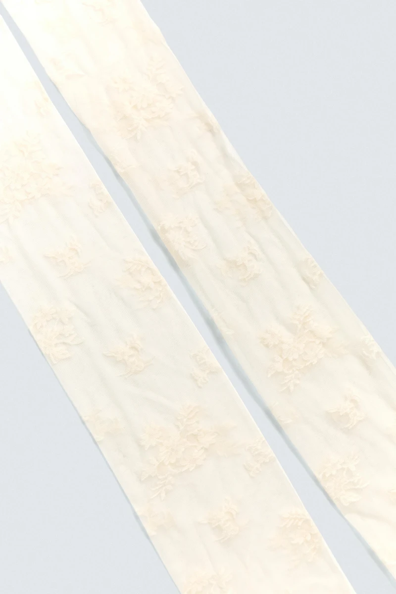 FLORAL LACE TIGHTS HARRY LAMBERT FOR ZARA X DISNEY