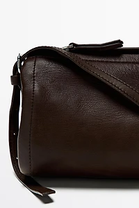 Nappa leather crossbody bag