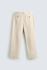 PANTALON PLIS CHEVRONS