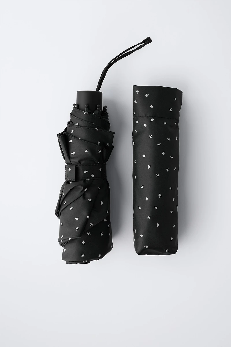 FOLDABLE STAR PRINT UMBRELLA