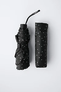 FOLDABLE STAR PRINT UMBRELLA