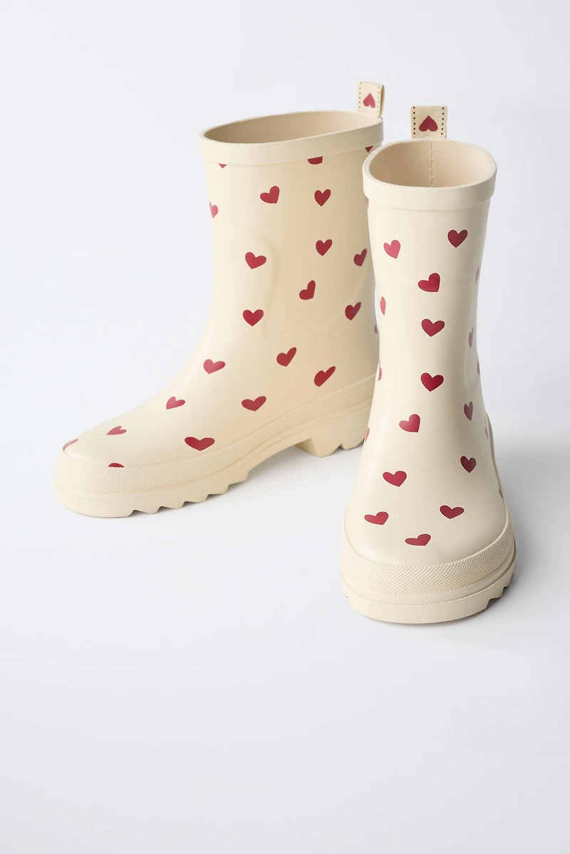 HEART RAIN BOOTS
