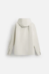 OVERSIZED FIT HOODED OVERSHIRT