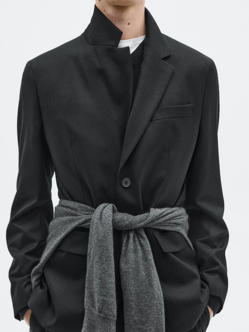 Flannel suit blazer - LIMITED