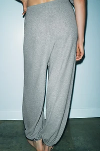 COTTON BLEND KNIT BLOOMER PANTS