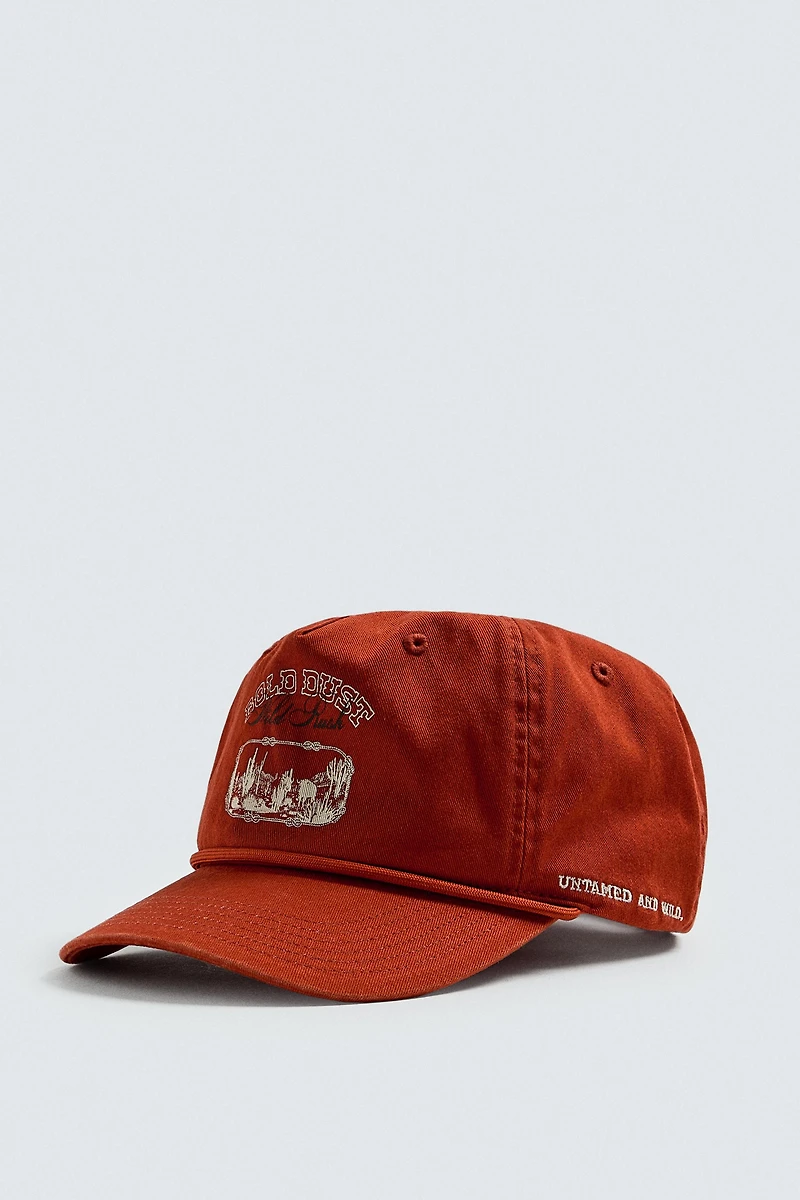 WASHED PRINT CAP