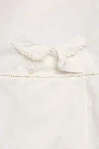 1 MONTH - 3 YEARS/ LIMITED EDITION POPLIN SHIRT AND EMBROIDERED FLOWER BLOOMERS SET