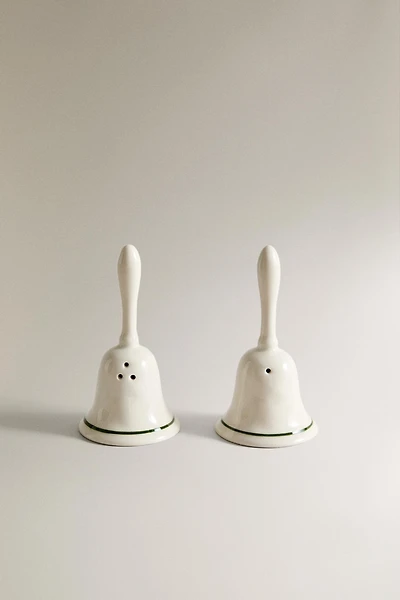 CHRISTMAS BELL SALT AND PEPPER SHAKER SET