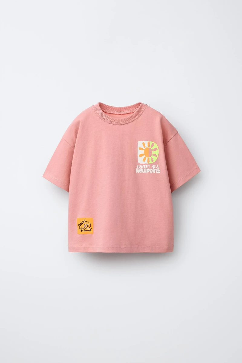 T-SHIRT IMPRIMÉ SOLEIL