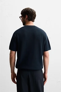 T-SHIRT EN MAILLE PERLÉE