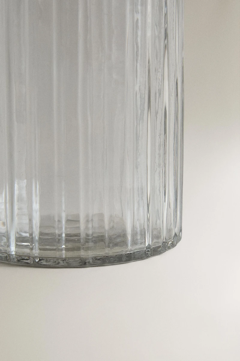 GLASS AND METAL TOOTHBRUSH TUMBLER