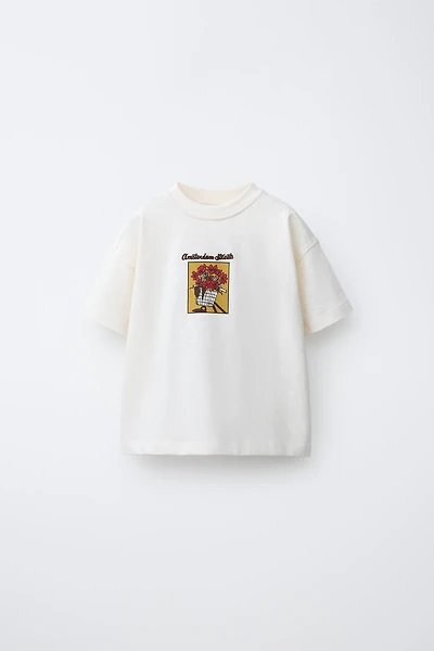 T-SHIRT FLEURS BRODÉES