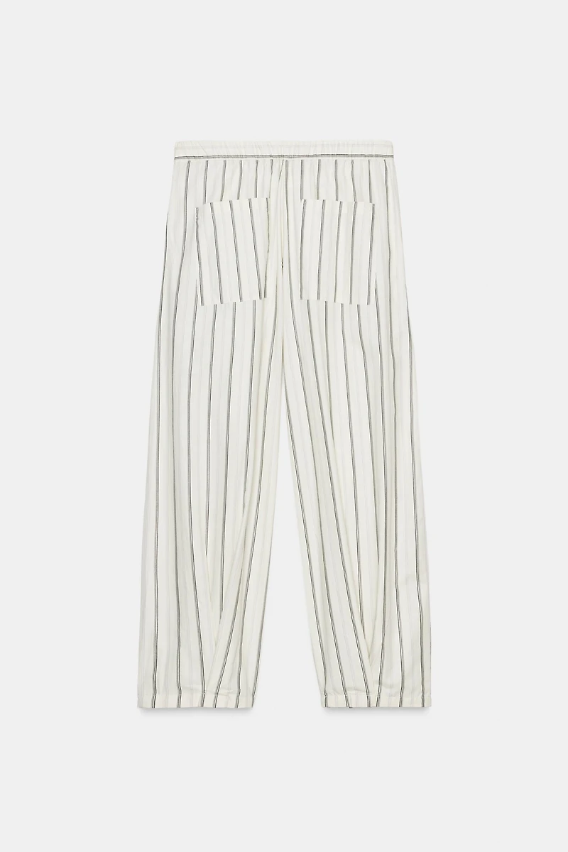 STRIPED PAJAMA PANTS