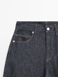 High-waist barrel fit jeans