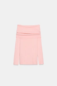 OFF SHOULDER KNIT JUMPER