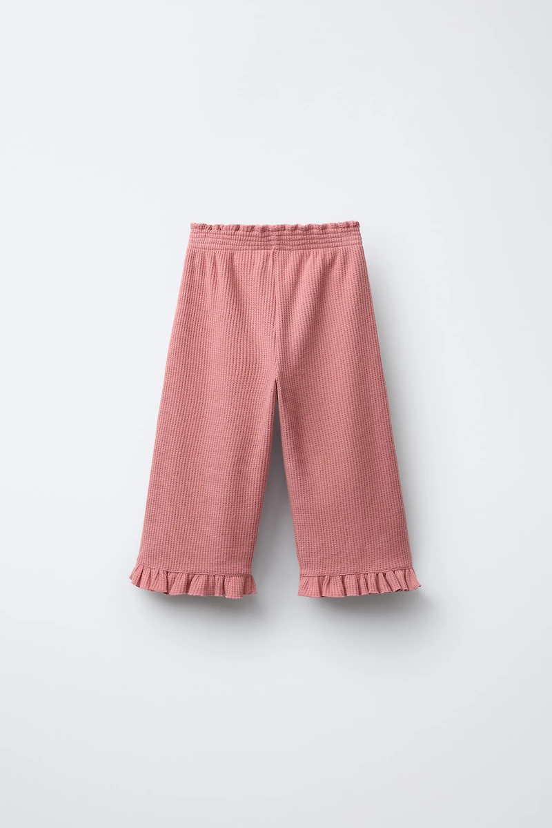 RUFFLED WAFFLE CULOTTES