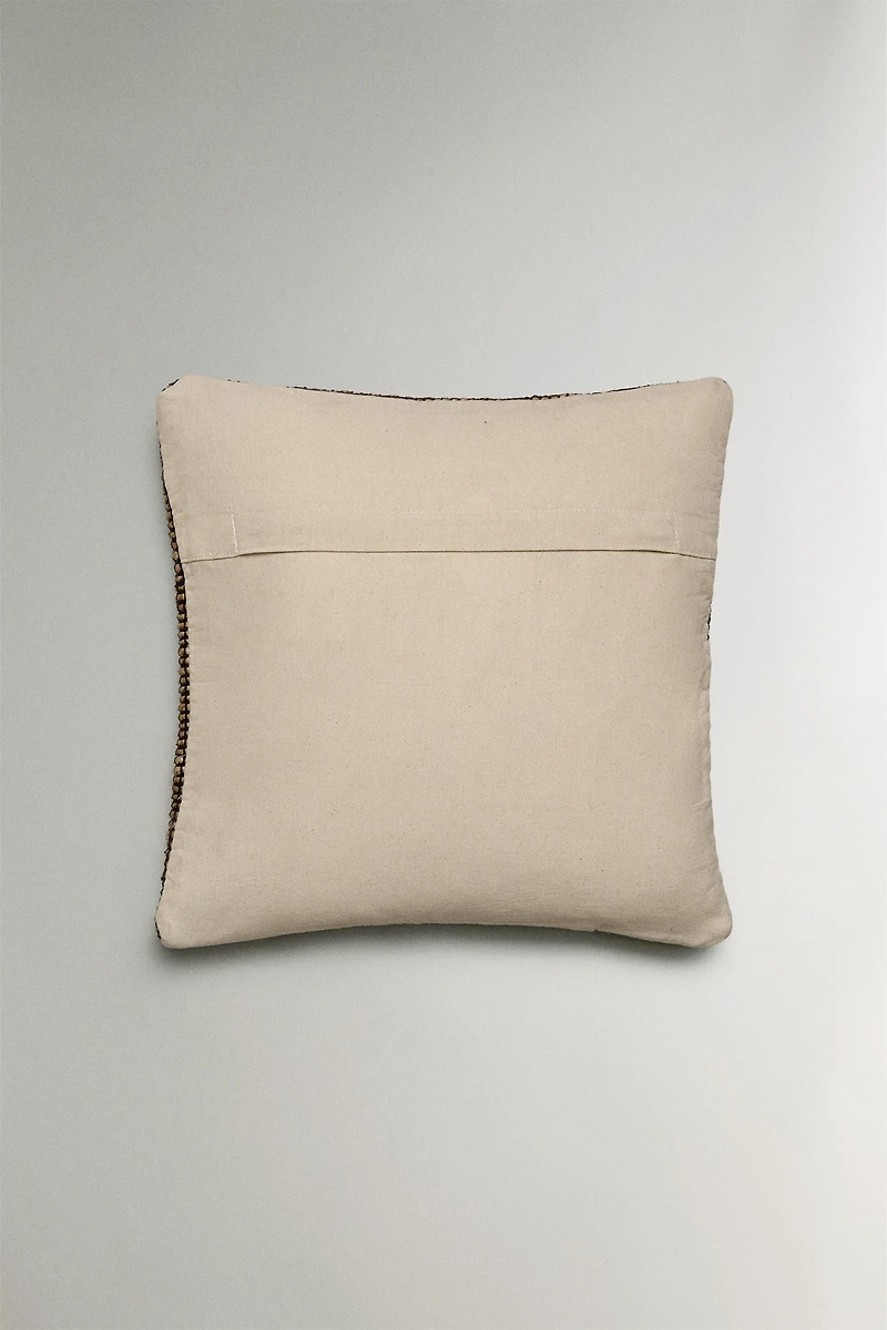 JUTE THROW PILLOW COVER