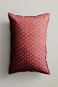 HOUSSE DE COUSSIN FLEURS ET RAYURES