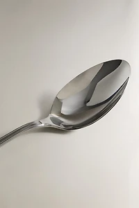 POLISHED STEEL SERVING SPOON