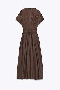 ZW COLLECTION PLEATED MIDI DRESS