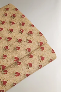 DRAP DE DESSUS PERCALE FRAISES | KATHARINE POLE