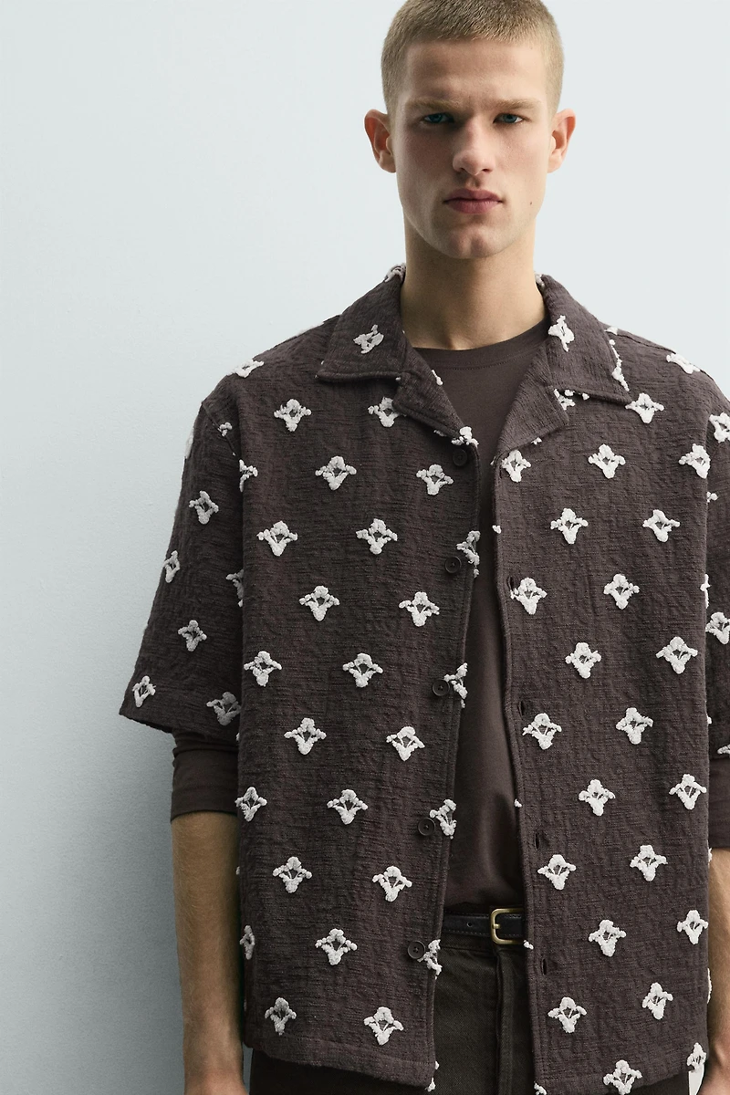 TEXTURED JACQUARD SHIRT