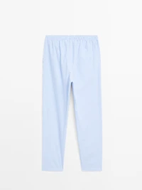 Pyjama avec T-shirt à manches courtes et pantalon rayures