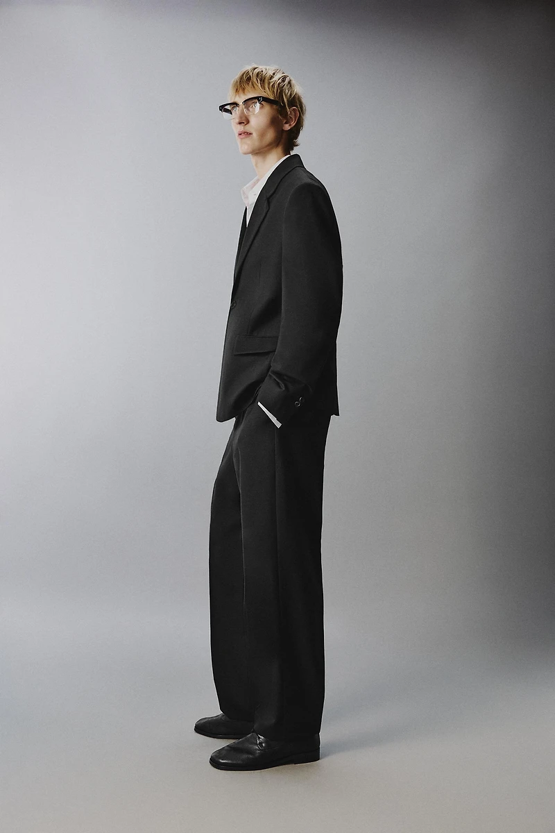 100% WOOL SUIT PANTS