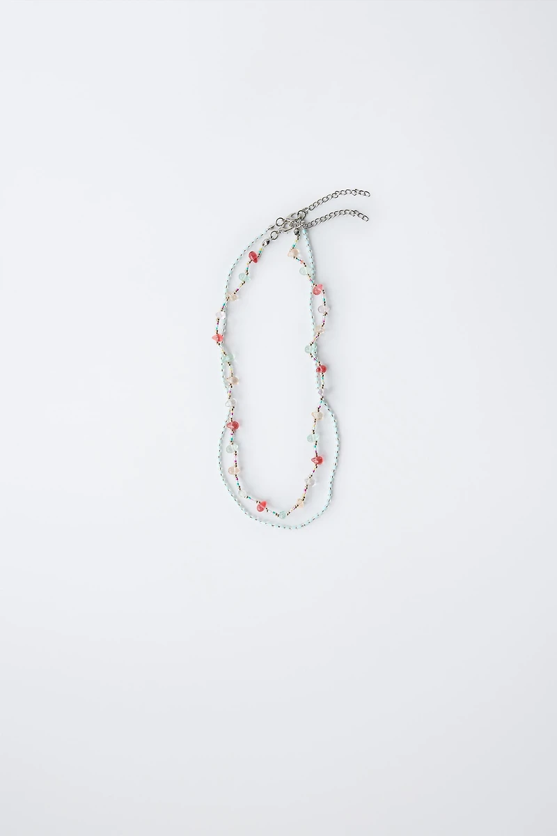 TWO-PACK OF BEADED NECKLACES