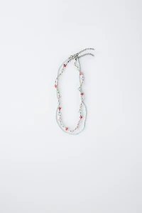 TWO-PACK OF BEADED NECKLACES