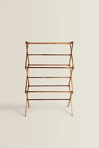 WOODEN VERTICAL FOLDING  CLOTHES HORSE