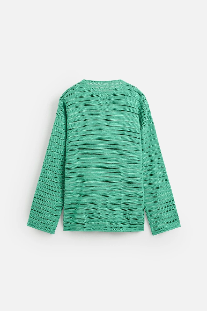 PULL STRUCTURÉ AJOURÉ