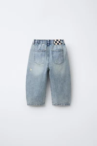 JEANS BARREL DÉCHIRURES