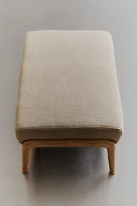 TABOURET REPOSE-PIEDS FRÊNE LIN