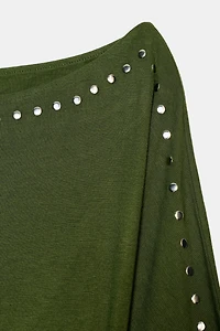 LONG SLEEVE T-SHIRT WITH STUDS