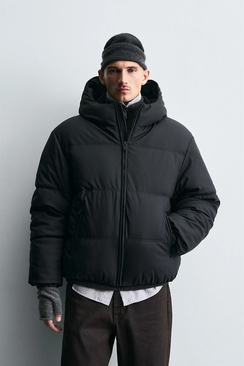 RUBBERIZED COMBINATION PUFFER JACKET